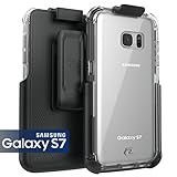 Encased Rugged Clear Hybrid ToughSHIELD Protective Case with Holster for Samsung Galaxy S7
