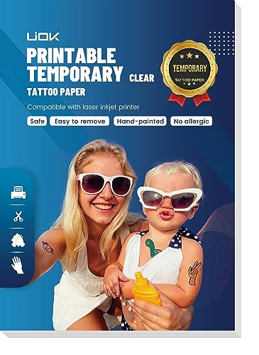 Temporary Tattoo Paper, Temporary Tattoos of the World 2026 A4X5 Sheets Tattoo Transfer Paper for Printer, DIY Tattoo Transfer Paper for Fans Party Party Decorations Photo