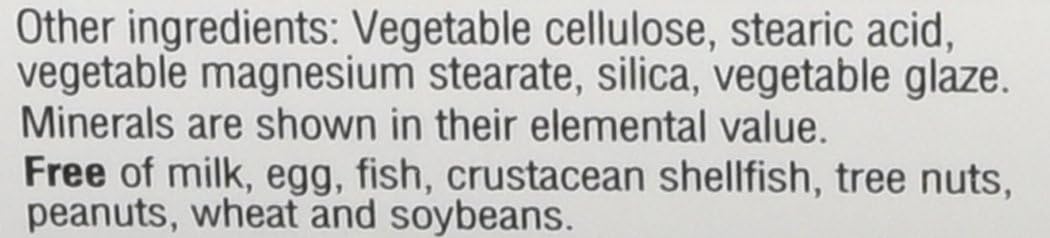 Bluebonnet Nutrition High Potency Chelated Multiminerals (Iron-Free) Caplets, 120 Count: Health & Personal Care