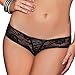 MidLove Women's Sexy Panties Lace Knickers Panty with Bow (X-Large, Black)