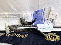 Set Shofar,Oryx,Ram Horn,Kudu,Tallit Messianic