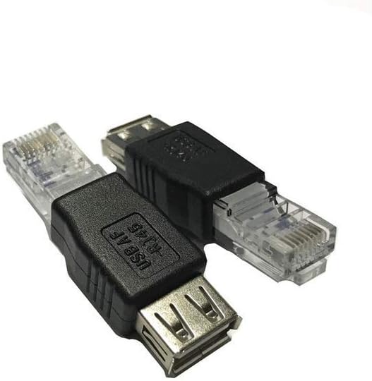 BLKing RJ45 to USB Adapter, USB Female to 8P8C Ethernet Network Connector - 2