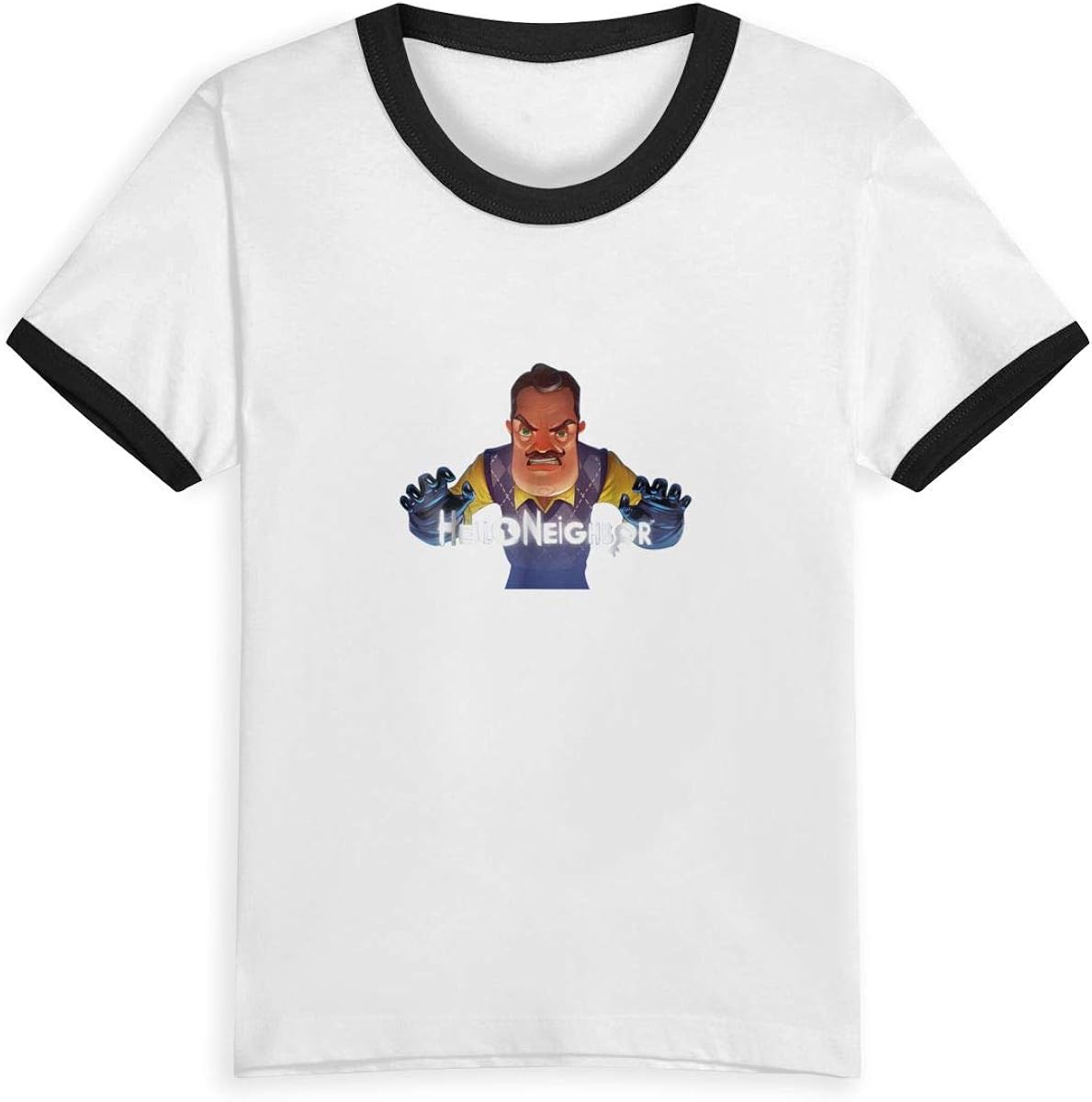 Amazon Co Jp Tシャツ ハローネイバー 子供服 ティーシャツ 半袖 幼児 キッズ 長袖上着 通学 綿100 コットン 丸襟 柔らかい 可愛い 快適 カットソー トップス 薄手 プリント 2 6歳 服 ファッション小物