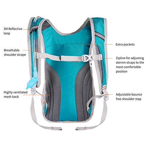 KUSTAR Hydration Pack,Hydration Backpack with 2L LeakProof Water