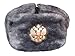 Russian Soviet Army Fur Military Cossack Ushanka Hat Gray Eagle (59/L)