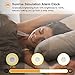 totobay Wake Up Light, Newest Alarm Clock {2nd Generation} Sunrise Simulation Snooze Radio Clock Bedside Night Light with Nature Sounds, FM Radio, Touch Control and USB Charger (6638)