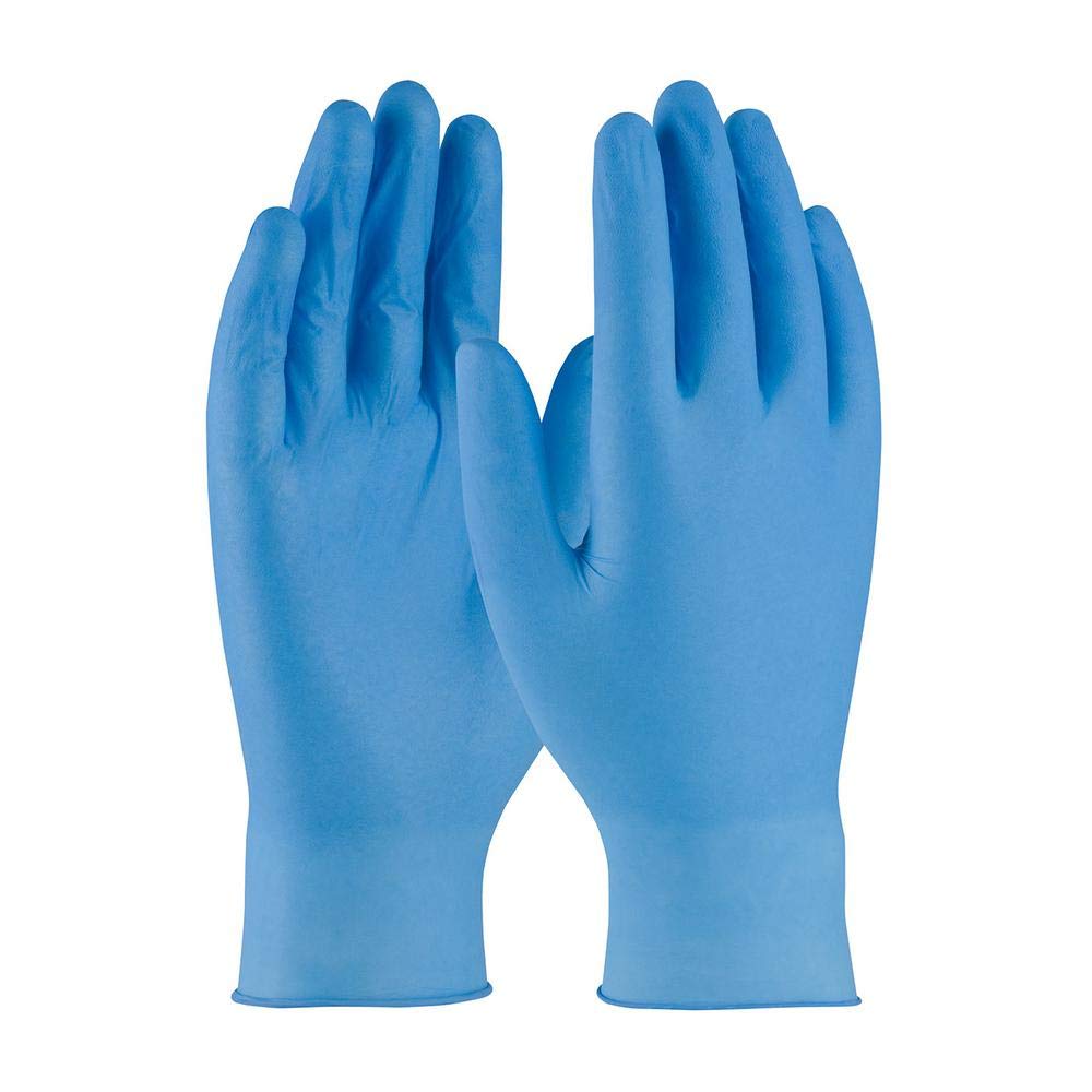 SousVideTools 100 Pieces Medical Nitrile Gloves, Blue Disposable Gloves Large, Latex Free, Anti-Allergic, Wear-Resistant, Size: L - Image 3