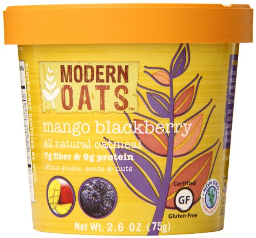 Modern Oats Mango Blackberry Oatmeal, 2.6 Ounce (Pack of 12)
