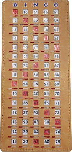 BINGO Masterboard Shutter/Slide Card for tracking called numbers by Express Yourself Products