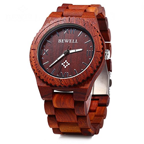 wooden hand watch