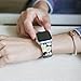 YOSWAN Bracelet for Apple Watch, National Black White Floral Printed Leather Watch Band 38mm 42mm Strap for Apple Watch Flower Design Wrist Watch Bracelet (Chrysanthemum Black, 38mm)
