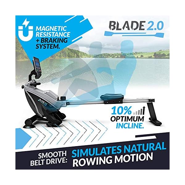 Bluefin-Fitness-BLADE-Home-Gym-Foldable-Rowing-Machine-Magnetic-Resistance-Rower-Kinomap-Live-Video-Streaming-Video-Coaching-Training-LCD-Digital-Fitness-Console-Smartphone-App Bluefin Fitness BLADE Home Gym Foldable Rowing Machine | Magnetic Resistance Rower | 8 x Tension Levels | Smooth Belt…