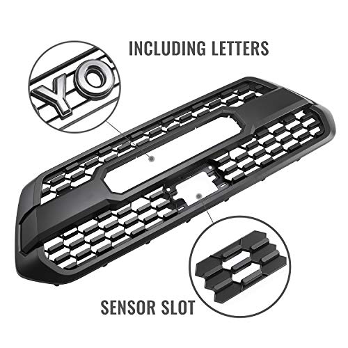 Seven Sparta Front Grill for Tacoma 2016-2019, Including SR, SR5, TRD Sport, TRD Off-Road, Limited, TRD PRO Grille
