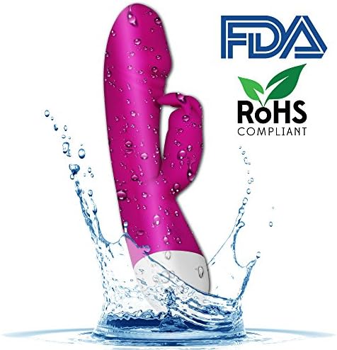 Sinshop - Silicone rabbit vibrating stick with Dual Motors and 30-Speed Vibration - Rechargeable, Waterproof