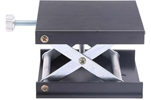 BEKOYWOY 9 x 9cm Aluminum Router Lift table for floor line laser level Lab Lifting Stand Rack lift platform (lift platform BW06-Black)