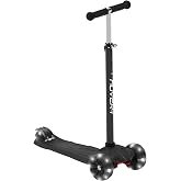 Hover-1 Solaris Kick Scooter with Multicolor Wheel Lights, 4.5&rdquo; Front Wheels, Rear Foot Brake, and 110 Pound Weight Capacity