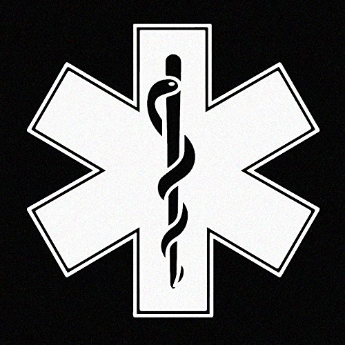 Buy EMS Paramedic logo Vinyl Car Window Decal Sticker White Online at