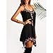 DaySeventh Boho Sexy Women Sleeveless Party Summer Beach Short Mini Dress (L) Black