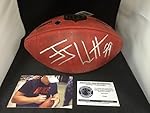 JJ Watt Autographed Signed Texans Authentic Leather On Field Duke NFL Football Coa & Hologram
