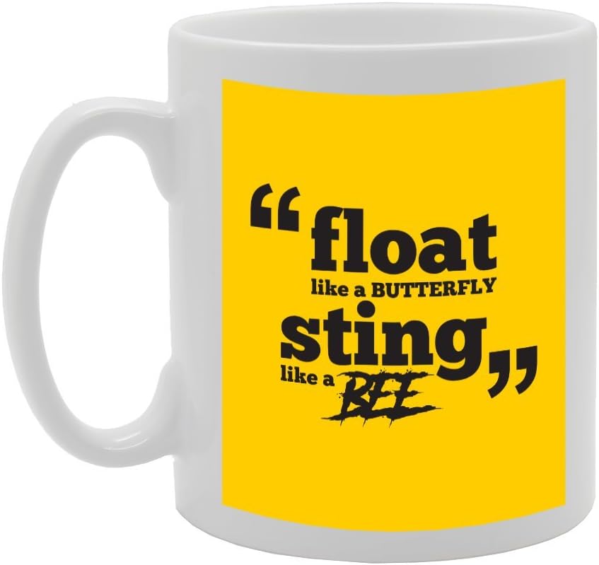 Coralgraph IncMG2186 Float Like A Butterfly, Sting Like A Bee Novelty Gift Printed Tea Coffee Ceramic Mug