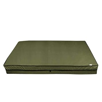 India Furnish Polyester Full Cover Zippered Waterproof Mattress Protector (Queen, Khaki Green)