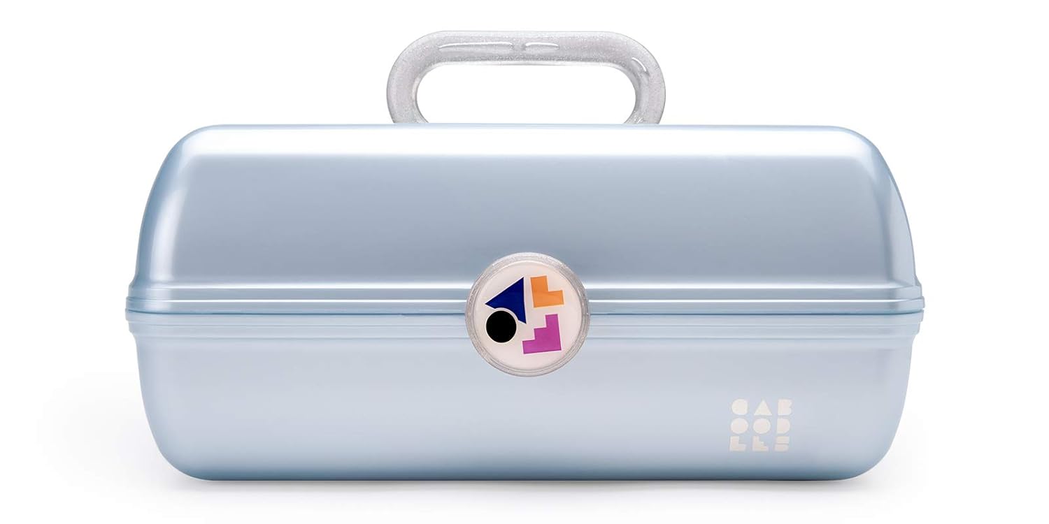 Caboodles Miami beat - on-the-go girl cosmetic organizer, Neon Pink Base With/ Lavender Handle: Beauty