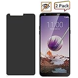 Privacy Glass for LG Q Stylo 4, 2PCS Anti-Spy Privacy Screen Protector Tempered Glass for LG Q710CS LG Q710MS LG Stylo4 Phone