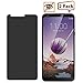 Privacy Glass for LG Q Stylo 4, 2PCS Anti-Spy Privacy Screen Protector Tempered Glass for LG Q710CS LG Q710MS LG Stylo4 Phone