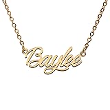 Baylee Name Tag Necklaces for Her His Friends