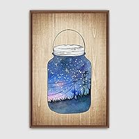 Framed Canvas Wall Art Bottle and Bulb Canvas Prints Home Artwork Decoration for Living Room,Bedroom - 16x24 inches