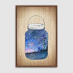 Framed Bottle and Bulb Home Artwork for Living Room Bedroom