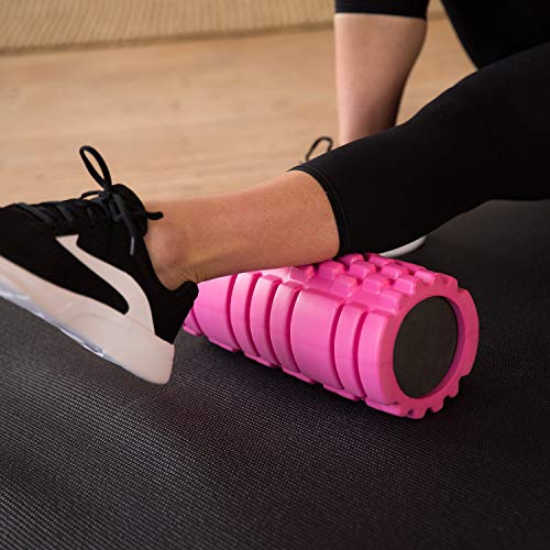 321 STRONG Foam Roller - Medium Density Deep Tissue Massager for Muscle Massage and Myofascial Trigger Point Release, with 4K eBook - Pink (Renewed)