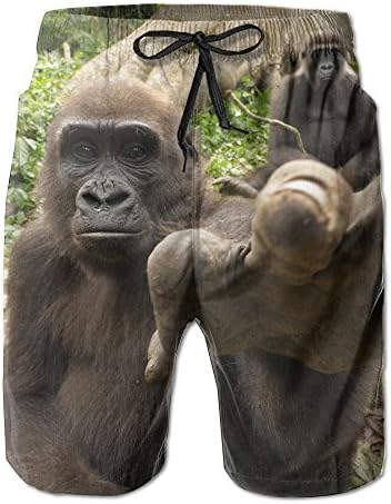 Ape Animal Hand Palm Mens Summer Beach Board Shorts Swimwear Trunks Quick-drying Pants