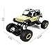 Tuptoel RC Cars 1/18 Scale High Speed RC Truck 4 Wheel Drive Jeep Crawler Truck 2.4Ghz 4WD High Speed Remote Control Racing Cars Electric Fast Race Buggy Hobby Car - Golden