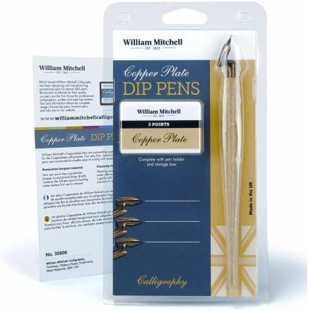 William Mitchell Calligraphy Ink Dip Pen Set Copperplate by William Mitchell Calligraphy