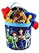 Toy Story 4 Boys Girls Collapsible Nylon Beach Bucket Toy Storage Tote Bag (One Size, Blue)