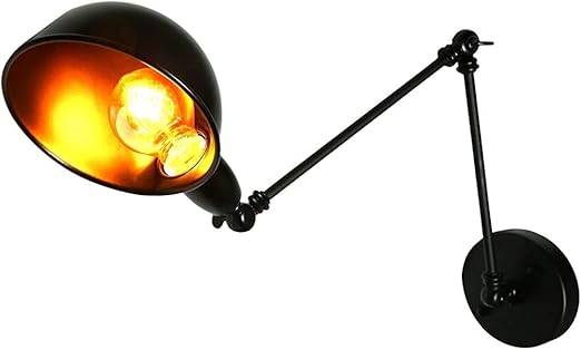 Lámpara de pared largo brazo ajustable lámpara industrial para salón