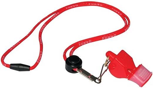 Fox 40 Classic CMG Sifflet officiel avec cordon détachable (Noir