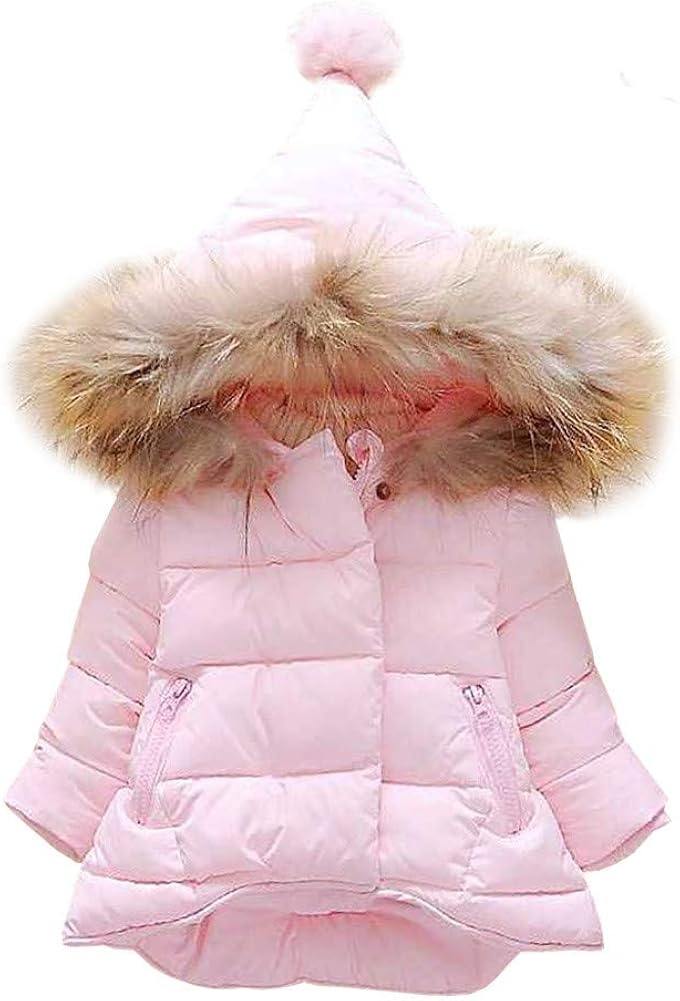LPATTERN Baby/Toddler Girls Winter Puffer Coat Thickened Winter Coat