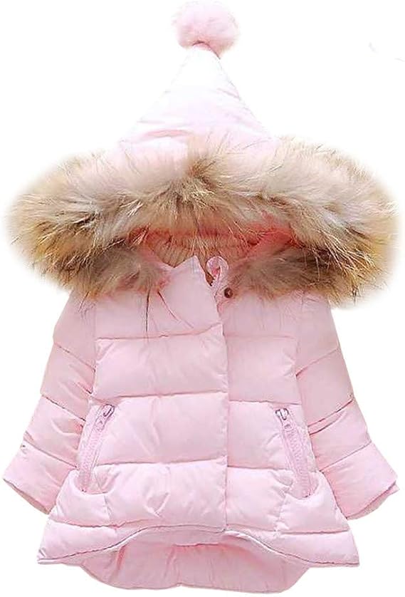 LPATTERN Baby/Toddler Girls Winter Puffer Coat Thickened Winter Coat Warm Padded Jacket School