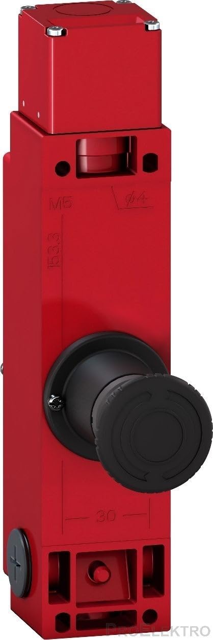 Schneider Electric XCSLF3535412 Safety Switch, Metal 3-Conduit 200X45X50Mm Key (Nc+2No)+(Nc+2No) Solenoid Slow M20 Head Pushbutt