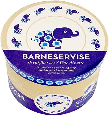 Blafre Elephant Breakfast Set Blue