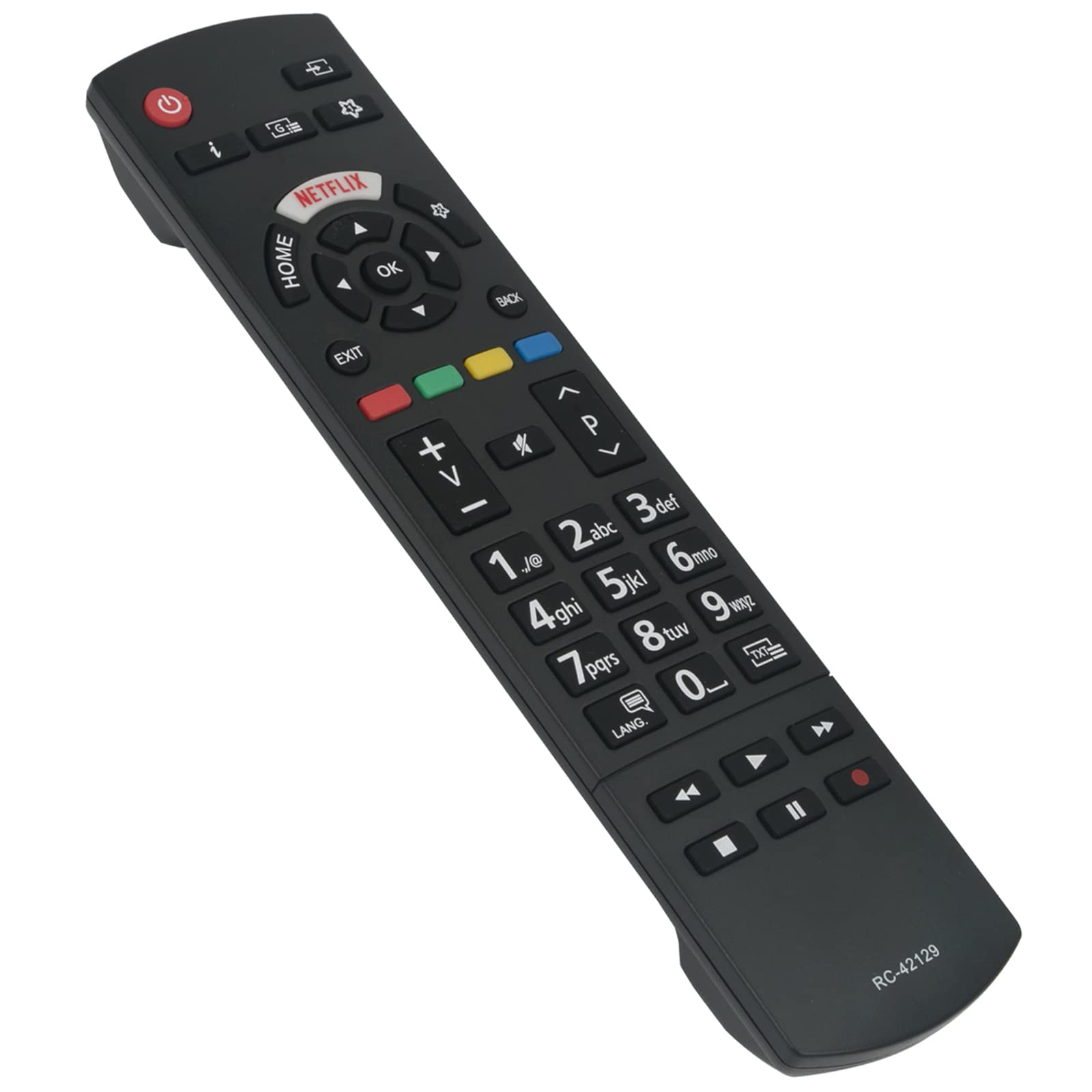 RC42129 Replacement Remote Fit for Panasonic LED TV TX-43HXW584 TX-50HXW584 TX-55HXW584 TX-65HXW584 TX-32GS350E TX-43HX600E TX-43HX602E TX-43HX603E TX-50HX600E TX-50HX602E TX-50HX603E