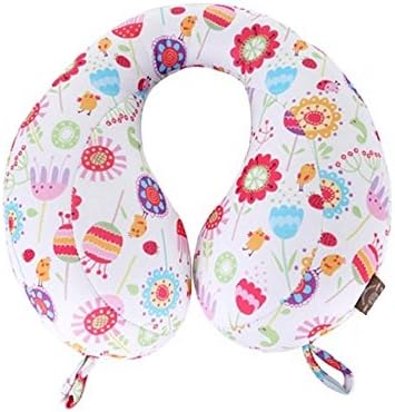 Mamapume Head &amp; Neck Support Baby Pillow , Protection for Newborn Shaken Syndrome, Best Headrest for Car Seats, Strollers for Baby, Kids (M, Spring Garden)