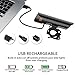 Anti-glare Safety Bike Lights Front and Back, DB DEGBIT Waterproof USB Rechargeable LED Bicycle Light Set, Powerful 4-mode Bright Headlight & Free Rear Light, Easy Install & Release Cycling Flashlight