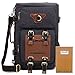 KAUKKO Outdoor Travel Men Backpack Hiking Camping Canvas Rucksack (Canvas Black)