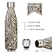 KING DO WAY 17oz Double Wall Vacuum Insulated Stainless Steel Water Bottle Perfect for Outdoor Sports Camping Hiking Cycling Picnic (Leopard)