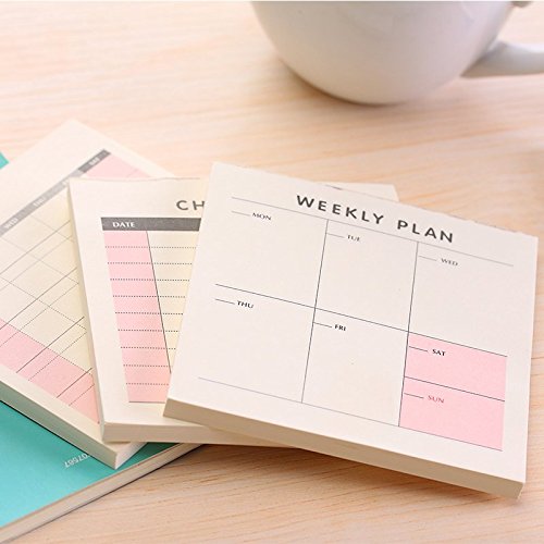 Cute Kawaii Weekly Monthly Work Planner Book Diary Agenda Dokibook for Kids School Supplies