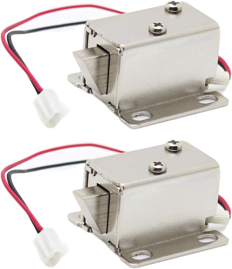 Serrure De Tiroir Electrique Electromagnetique De Petite Armoire Electrique Dc De 5v 6v De Petite Taille 2 Pieces Paquet Amazon Fr Bricolage