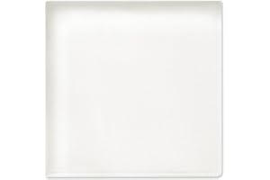 100% Pure 16MM White Silk Pocket Square - Solid Color Handkerchief for Suit, Tuxedo, Blazer